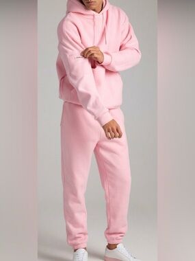 Contrxl Men's Pink Sweatpants - Soft Casual Joggers